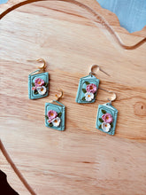 Load image into Gallery viewer, Green Floral Book Dangle
