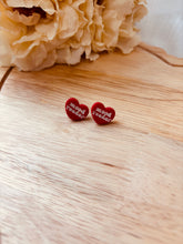 Load image into Gallery viewer, Bookish Heart Studs
