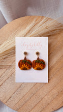 Load image into Gallery viewer, Sunflower Pumpkin Dangle
