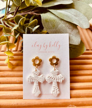 Load image into Gallery viewer, White Cross Dangle (2 Styles)
