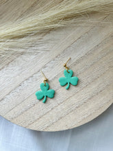 Load image into Gallery viewer, Seagreen Shamrock Dangle
