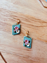 Load image into Gallery viewer, Green Floral Book Dangle
