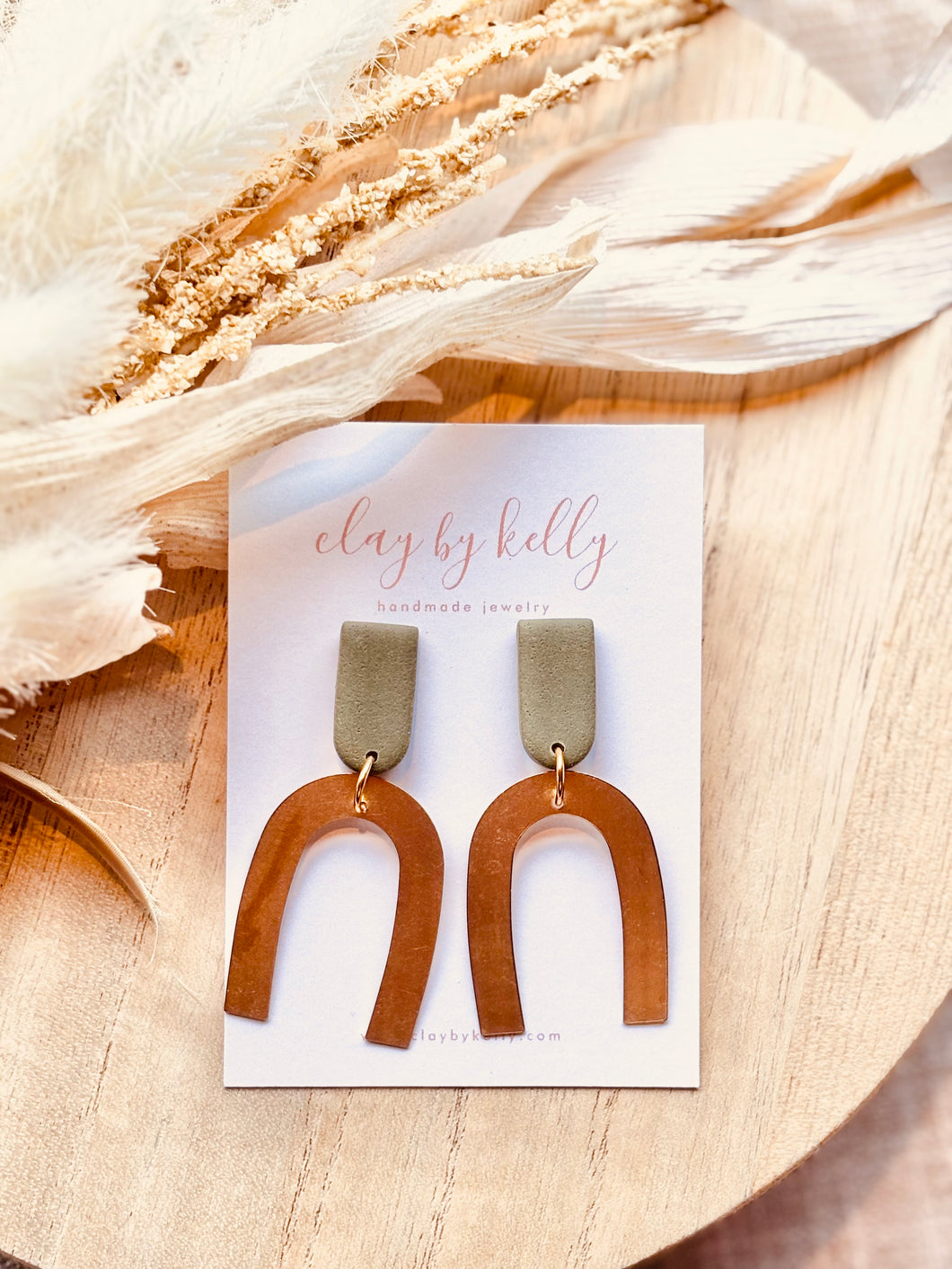 Plain Brass Arch Dangles - 3 Colors