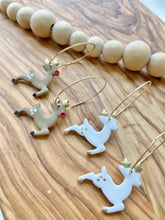 Load image into Gallery viewer, White Reindeer Dangles
