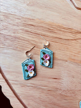 Load image into Gallery viewer, Green Floral Book Dangle
