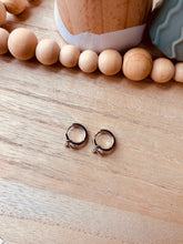 Load image into Gallery viewer, Platinum Bow Hoops
