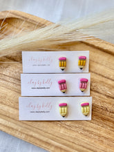 Load image into Gallery viewer, Pencil Studs (3 Colors)
