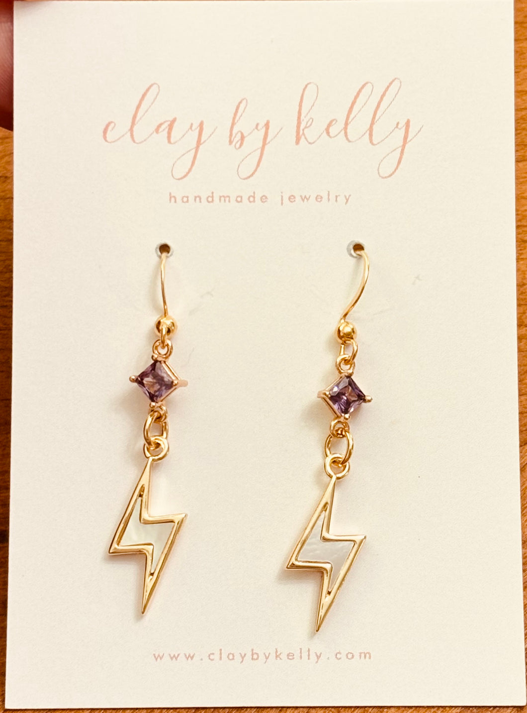 Violet Bolt Dangle