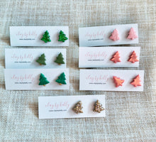 Load image into Gallery viewer, Christmas Tree Studs (3 Colors)
