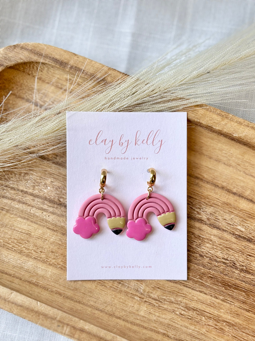 Pink Pencil Arch Dangle (2 Styles)