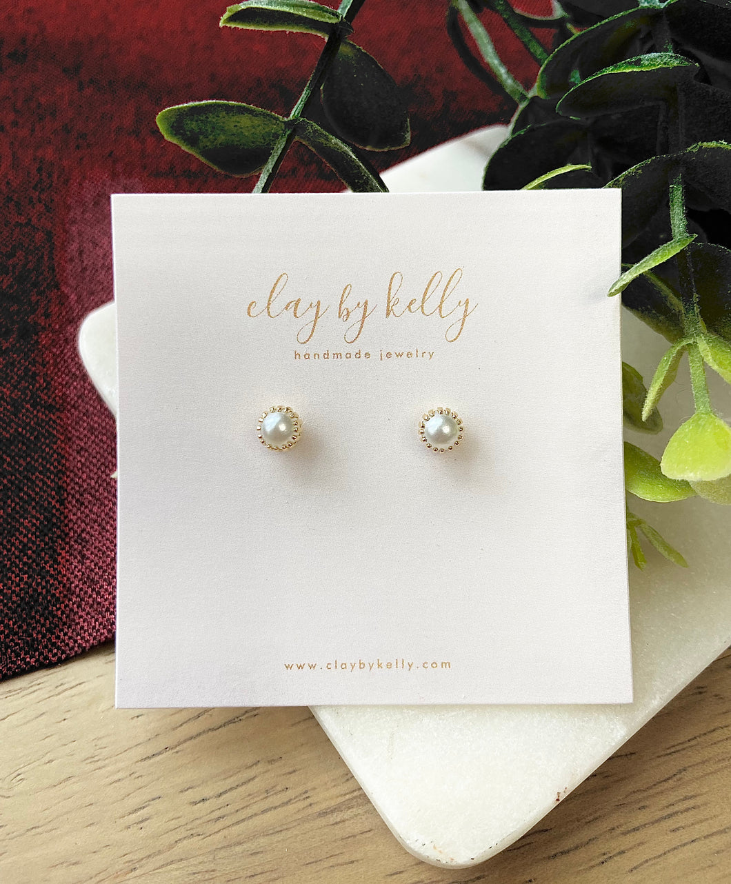 Gold Filled Pearl Stud